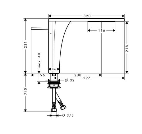Vòi chậu rửa Massaud 589.29.490